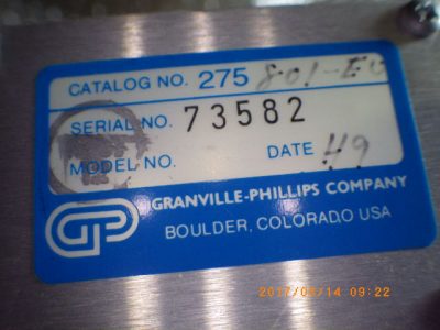 Convectron Gauge No275 写真2