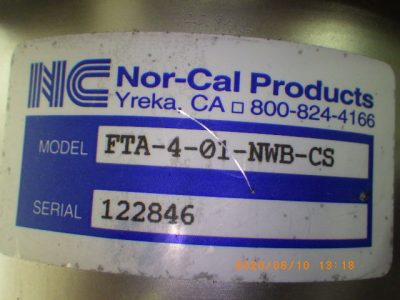 フォアライントラップ FTA-4-01-NWB-CS 写真2
