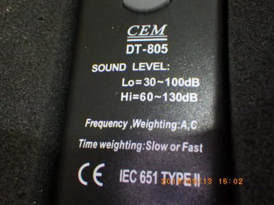 騒音計 DT-805 写真2