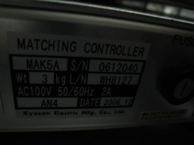 マッチングコントローラー 京三製作所　Kyosan MAK5A