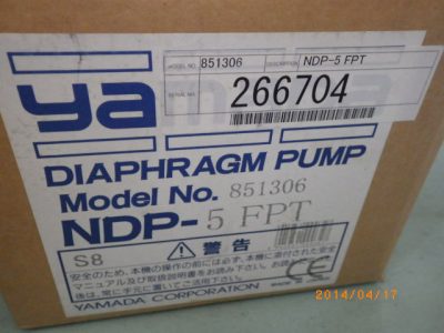 ダイヤフラムポンプ NDP-5FPT 写真2