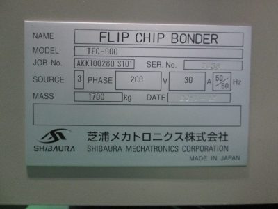 FLIP CHIP BONDER TFC-900 写真2
