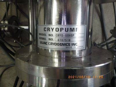 クライオポンプ CRYO-U8HSP 写真2