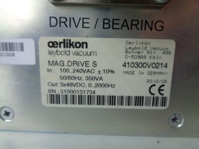 ターボ分子ポンプコントローラー MAG.DRIVE S 写真4