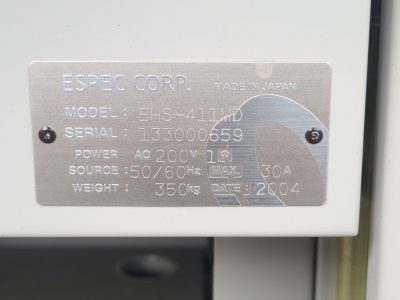 高度加速寿命試験装置 エスペック　Espec EHS-411MD