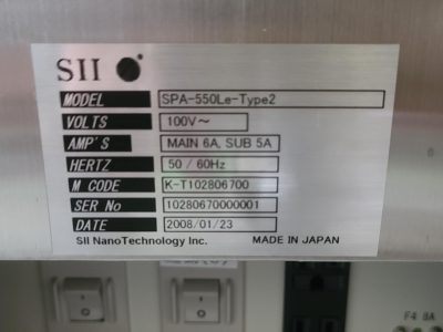 原子間力顕微鏡 SPA-550Le-Type2 写真1