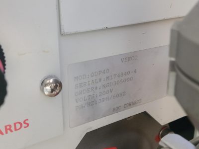 ドライポンプ BOC EDWARDS エドワーズ QDP40