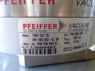 ターボ分子ポンプ ファイファー　Pfeiffer TMH521P