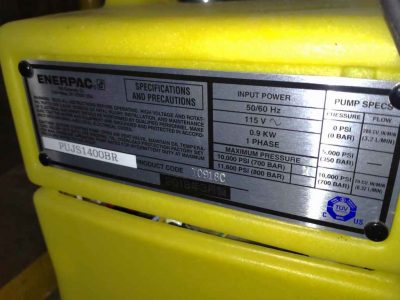 油圧プレス機 エナパック (ENERPAC) CPF-10-D