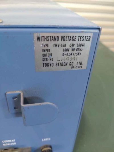 交流耐電圧試験器 東京静電 TWV-550