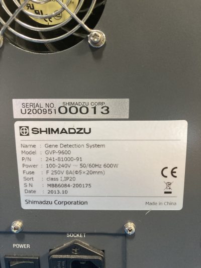 SHIMADZU 遺伝子検出装置 リアルタイムPCR GVP-9600 写真4