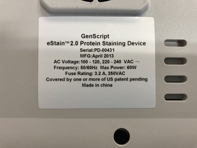 ジェンスクリプト 蛋白質染色装置 Protein Staining system eStain 2.0 写真9