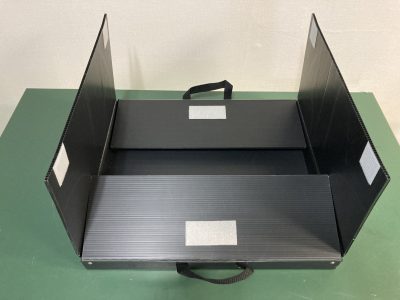 帯電防止・導電プラダン・両開きケース 大判・薄型・取手付 3個セット 写真6