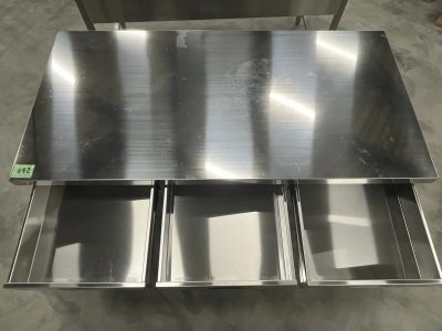 ステンレス実験台（引き出し３個） ★美品 2023年購入品★ SKM-150Z 写真5