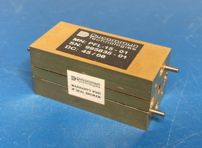 ミリ波ウェーブガイド・ローパスフィルタ WR-15 42～75 GHz デュコマン Ducommun PFL-15-01