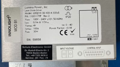 Synapt G2 イノライト INNOLIGHT Diode Laser Driver Unit PQ UV 1000-30 A1.0 写真4