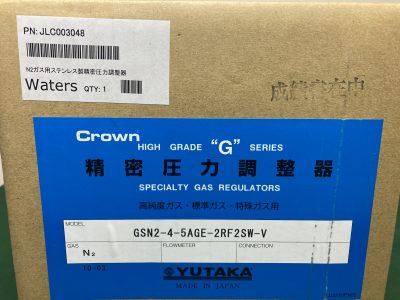 ☆新品・未使用☆ N2ガス用ステンレス製精密圧力調整器 GSN2-4-5AGE-2RF2SW-V 写真2