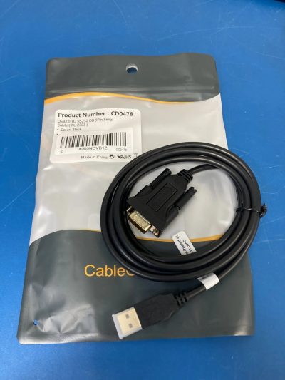 USB(M) to RS232(F) DB 9Pin Serial Cable 2m（PL2303内蔵）10本 CD0478 写真2