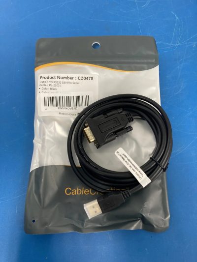 USB(M) to RS232(F) DB 9Pin Serial Cable 2m（PL2303内蔵）10本 CD0478 写真2