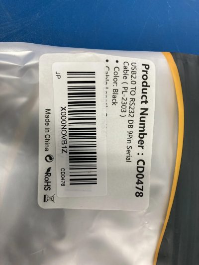 USB(M) to RS232(F) DB 9Pin Serial Cable 2m（PL2303内蔵）10本 CD0478 写真3