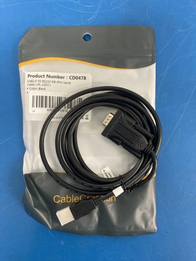 USB(M) to RS232(F) DB 9Pin Serial Cable 2m（PL2303内蔵）10本 CD0478 写真2