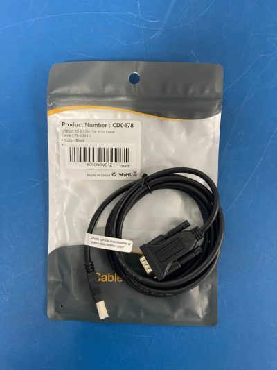 USB(M) to RS232(F) DB 9Pin Serial Cable 2m（PL2303内蔵）10本 CD0478 写真2
