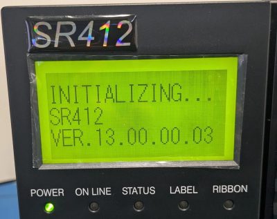 バーコードラベルプリンタ スキャントロニクス RS232C仕様 SR412-3 写真6