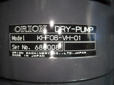ドライポンプ KHF08-VH-01 写真2
