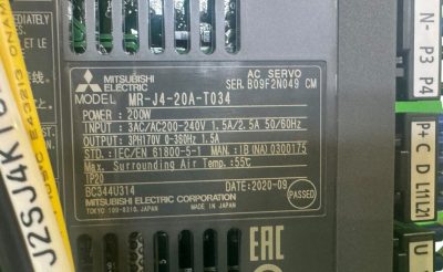 ACサーボドライバー MR-J4-20A-T034 写真7