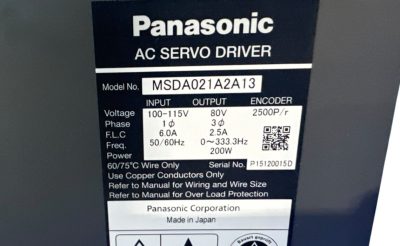 ACサーボドライバー MSDA021A2A13 写真6