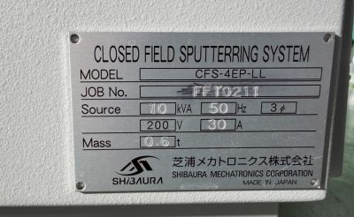 スパッタリング CFS-4EP-LL 写真8