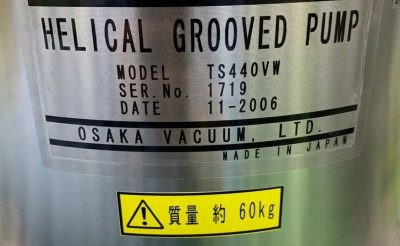 ターボ分子ポンプ TS440VW 写真4