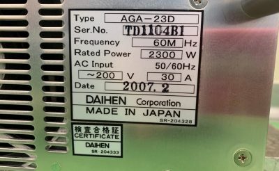 RF電源 AGA-23D 写真7