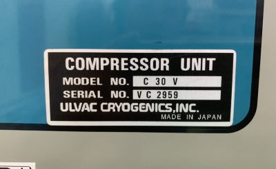 クライオコンプレッサー C30V 写真2