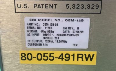 RF電源 OEM-12B 写真5