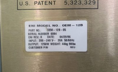 RF電源 OEM-12B 写真5