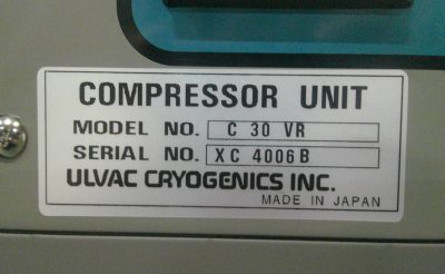 クライオコンプレッサー C30VR 写真8