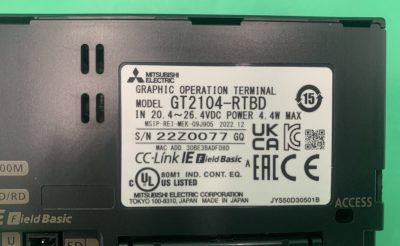 表示器GOT GT2104-RTBD 写真5