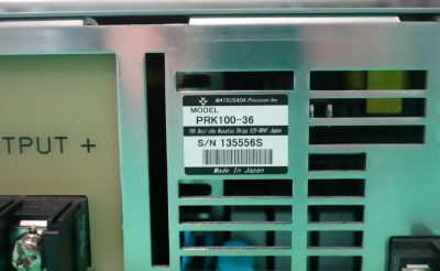 直流安定化電源 PRK100-36 写真4