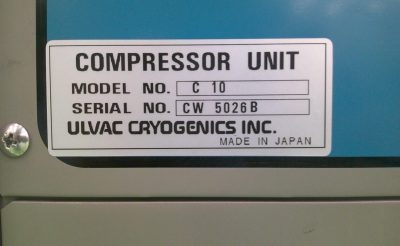 クライオコンプレッサー C10 写真7