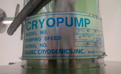 クライオポンプ CRYO-U6H 写真6