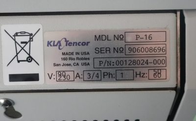 表面形状段差測定機 P-16 写真6