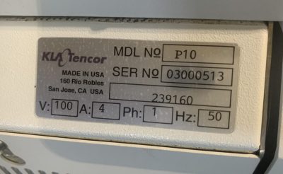 表面形状段差測定機 P-10 写真6