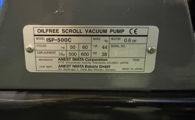 スクロール型ドライ真空ポンプ ISP-500C 写真7