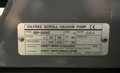 スクロール型ドライ真空ポンプ ISP-500C 写真7