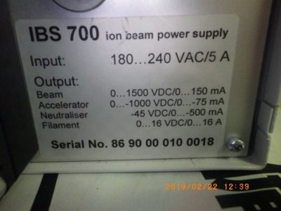 イオン電源 IBS700 写真4