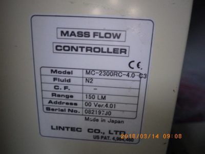 Mass Flow Controller (MFC) MC-2300RC-4.0-C3 photo 2