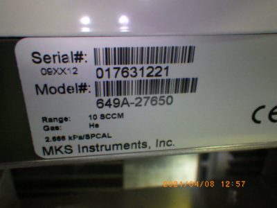 Mass Flow Controller (MFC) 649A-27650 photo 2