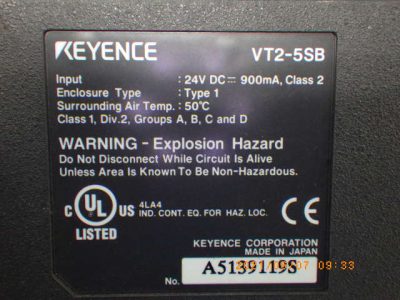タッチパネル VT2-5MB 写真2