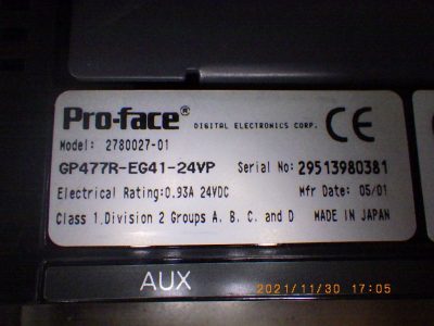 タッチパネル GP477R-EG41-24VP 写真4